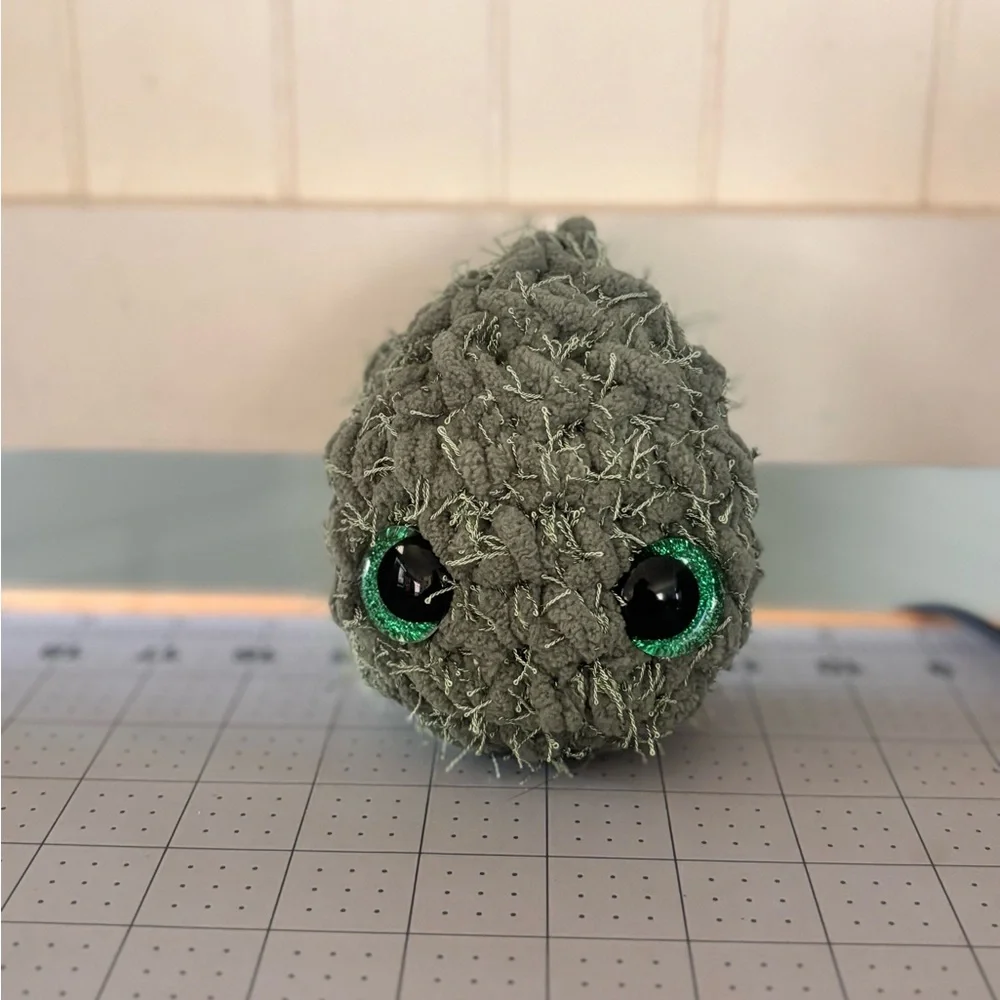 Handmade Crochet Green Nugget